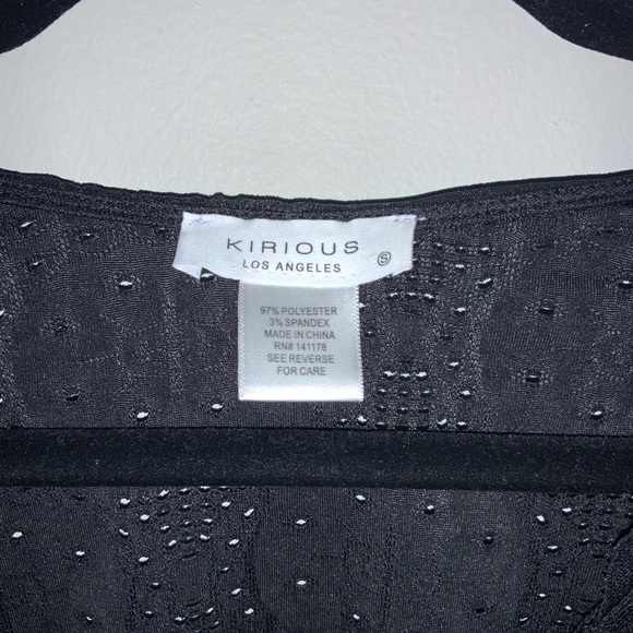 Black Kirious Los Angeles Long Sleeve Blouse - Picture 5 of 8
